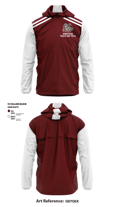 Kings Fork High School Track 75398730 Windbreaker - 1