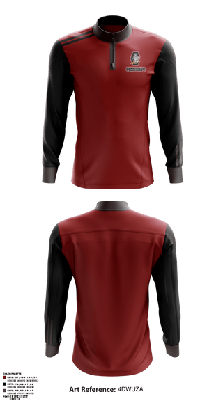 Quarter Zip Jacket, Chancellor Chargers, Wrestling, Teamtime, Team time, sublimation, custom sports apparel, team uniforms, spirit wear, spiritwear, sports uniforms, custom shirts, team store, custom team store, fundraiser sports, apparel fundraiser