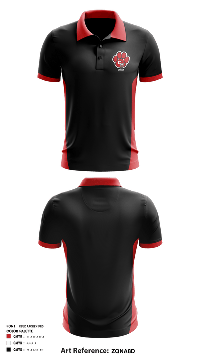 Colleyville Heritage High School Cheer 64869886 Short Sleeve Performance Polo - 1