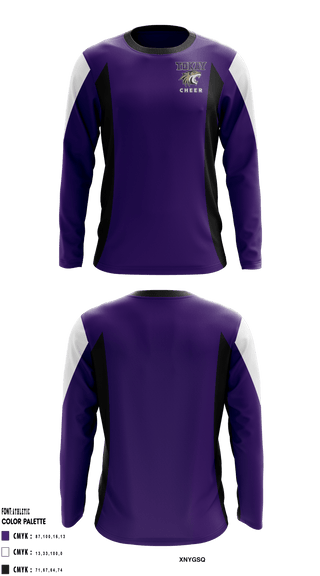 Long Sleeve Performance Shirt, Tokay High School Cheer, School Spirit Store, Teamtime, Team time, sublimation, custom sports apparel, team uniforms, spirit wear, spiritwear, sports uniforms, custom shirts, team store, custom team store, fundraiser sports, apparel fundraiser