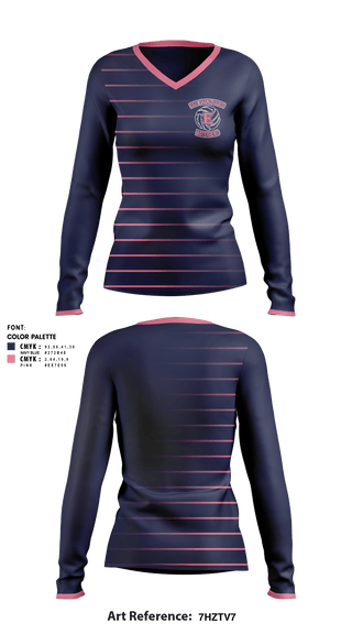 Women's Long Sleeve Vneck Shirt, East Grand Rapids High School Water Polo, Water Polo, Teamtime, Team time, sublimation, custom sports apparel, team uniforms, spirit wear, spiritwear, sports uniforms, custom shirts, team store, custom team store, fundraiser sports, apparel fundraiser