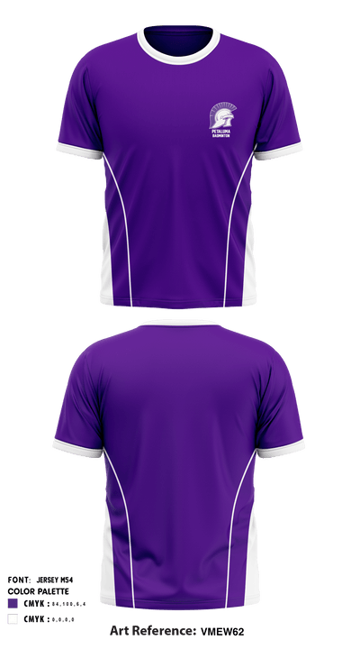Petaluma High School Badminton 46512868 Short Sleeve Performance Shirt - 1