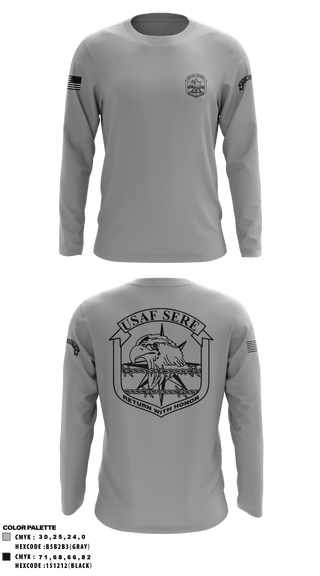 Long Sleeve Performance Shirt, , Air Force, Teamtime, Team time, sublimation, custom sports apparel, team uniforms, spirit wear, spiritwear, sports uniforms, custom shirts, team store, custom team store, fundraiser sports, apparel fundraiser