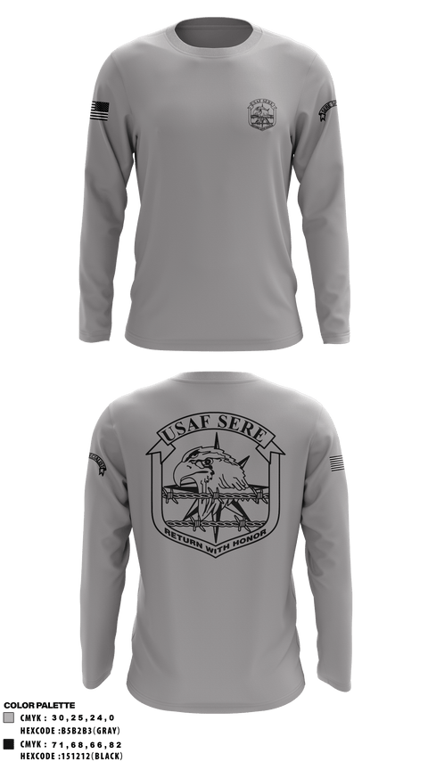 Long Sleeve Performance Shirt, , Air Force, Teamtime, Team time, sublimation, custom sports apparel, team uniforms, spirit wear, spiritwear, sports uniforms, custom shirts, team store, custom team store, fundraiser sports, apparel fundraiser