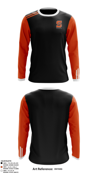 Stoughton High School Wrestling 25332474 Long Sleeve Performance Shirt - 1