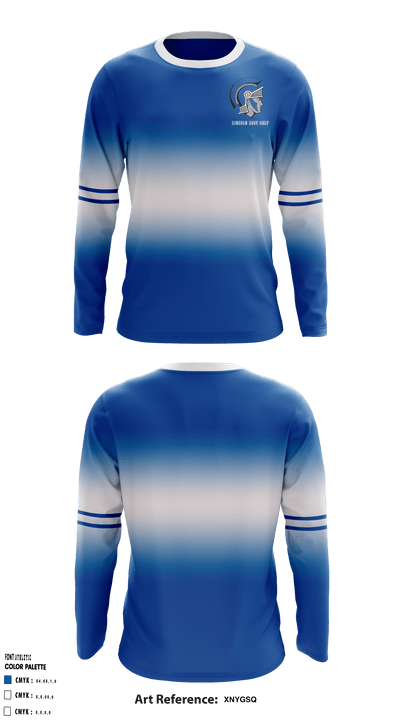 Lincoln East High School Golf 21095734 Long Sleeve Performance Shirt - 1