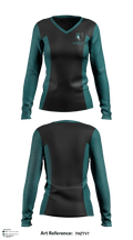 Westminster High School Cheer 70237179 Women's Long Sleeve V-neck Shirt - 1
