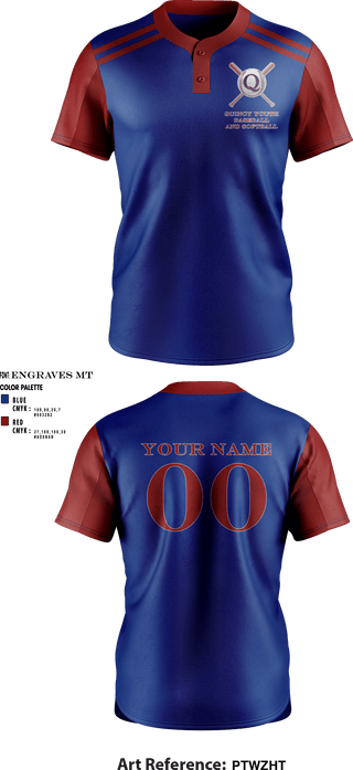 Full Button Softball Jersey, Quincy Youth Baseball And Softball, Softball, Teamtime, Team time, sublimation, custom sports apparel, team uniforms, spirit wear, spiritwear, sports uniforms, custom shirts, team store, custom team store, fundraiser sports, apparel fundraiser