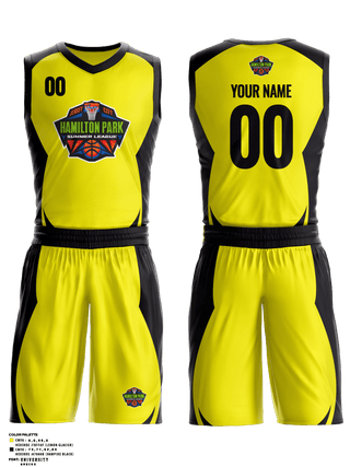 Basketball Uniform, Hamilton Park Summer League, Men's Basketball, Teamtime, Team time, sublimation, custom sports apparel, team uniforms, spirit wear, spiritwear, sports uniforms, custom shirts, team store, custom team store, fundraiser sports, apparel fundraiser