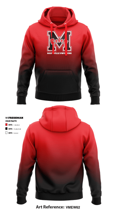 Maryville High School Swimming 87704742 Hoodie - 1