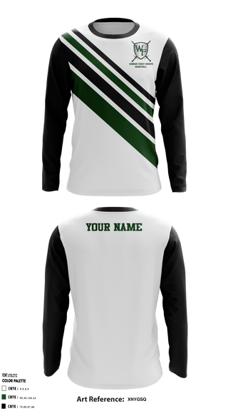 Long Sleeve Shooting Shirt, Windsor Forest High School Basketball, Men's Basketball, Teamtime, Team time, sublimation, custom sports apparel, team uniforms, spirit wear, spiritwear, sports uniforms, custom shirts, team store, custom team store, fundraiser sports, apparel fundraiser