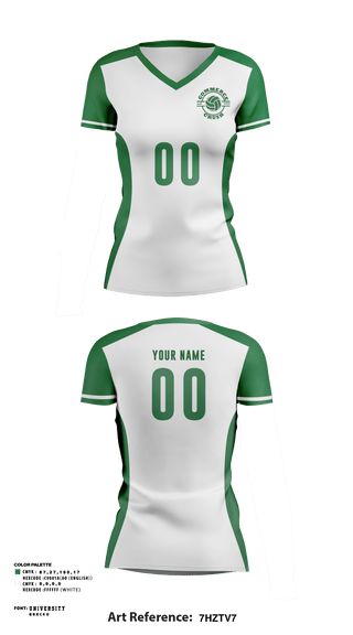 Women's Short Sleeve Vneck Shirt, Commerce Crush, Women's Volleyball, Teamtime, Team time, sublimation, custom sports apparel, team uniforms, spirit wear, spiritwear, sports uniforms, custom shirts, team store, custom team store, fundraiser sports, apparel fundraiser