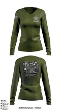 JCPD Fugitive Unit 24764007 Women's Long Sleeve V-neck Shirt - 2