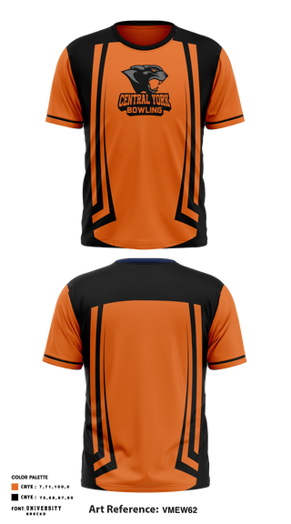 Short Sleeve Performance Shirt, Central York High School Bowling, Bowling, Teamtime, Team time, sublimation, custom sports apparel, team uniforms, spirit wear, spiritwear, sports uniforms, custom shirts, team store, custom team store, fundraiser sports, apparel fundraiser