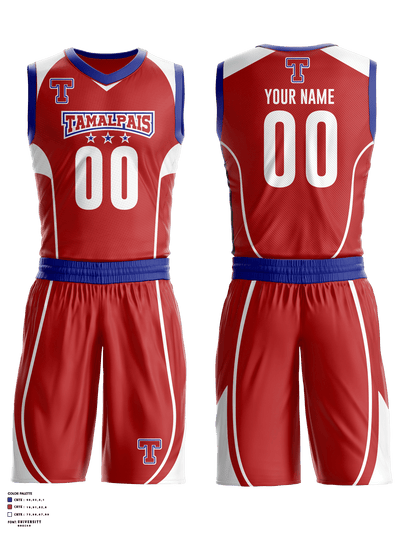 Tamalpais High School Basketball 8334691 Basketball Uniform - 1