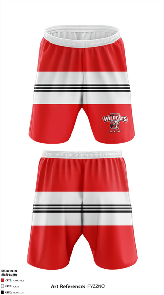 Athletic Shorts With Pockets, Kenton High School Golf, Golf, Teamtime, Team time, sublimation, custom sports apparel, team uniforms, spirit wear, spiritwear, sports uniforms, custom shirts, team store, custom team store, fundraiser sports, apparel fundraiser