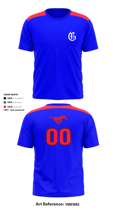 Grapevine Mustangs 91770240 Short Sleeve Performance Shirt - 4