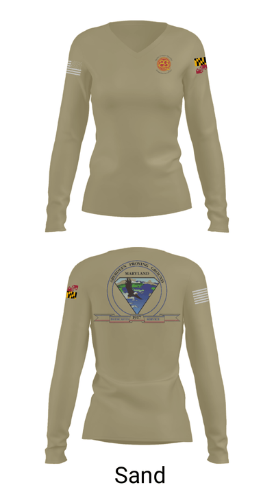 Logistics Readiness Center 40475494 Women's Long Sleeve V-neck Shirt - 42