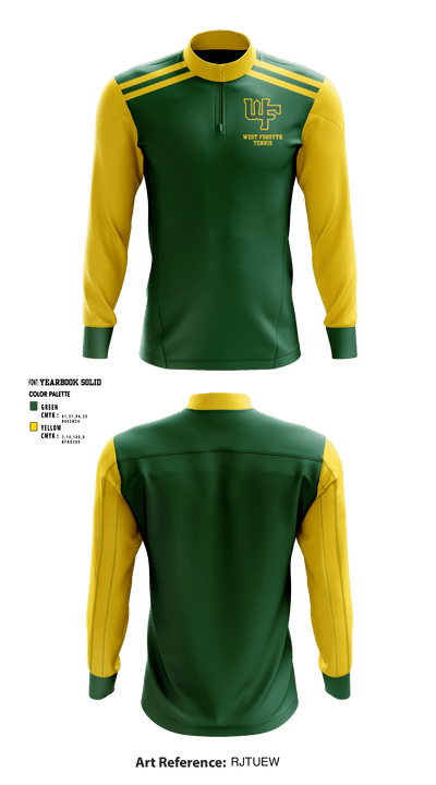 West Forsyth High School Tennis 79280140 Quarter Zip Jacket - 1