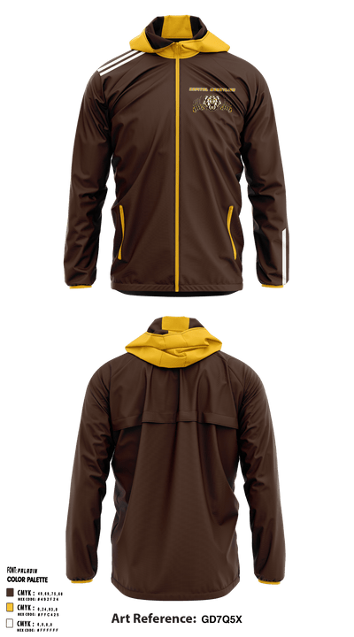 Capital High School Wrestling 59695999 Windbreaker - 2