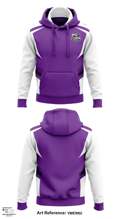 J C Harmon High School Football 94638198 Hoodie - 1