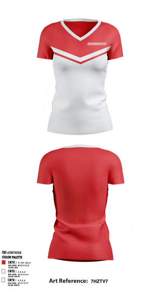 Women's Short Sleeve Vneck Shirt, Denton Socks, Spirit Store, Teamtime, Team time, sublimation, custom sports apparel, team uniforms, spirit wear, spiritwear, sports uniforms, custom shirts, team store, custom team store, fundraiser sports, apparel fundraiser