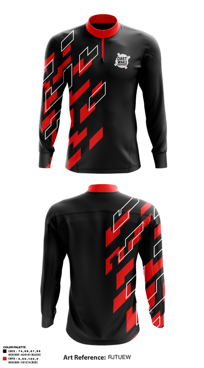 Dart Wars 6777960 Quarter Zip Jacket - 1
