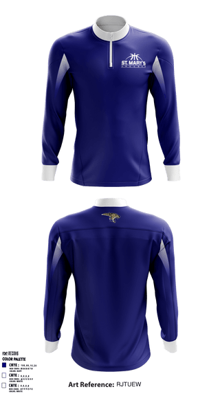 Quarter Zip Jacket, St. Mary’s Jaguars, Women's Basketball, Teamtime, Team time, sublimation, custom sports apparel, team uniforms, spirit wear, spiritwear, sports uniforms, custom shirts, team store, custom team store, fundraiser sports, apparel fundraiser