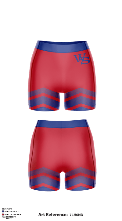 Williamsville South High School Volleyball 5642081 Women's Compression Shorts - 2