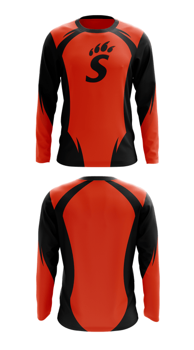 Spencerville High School Cheer 17427308 Long Sleeve Performance Shirt - 1