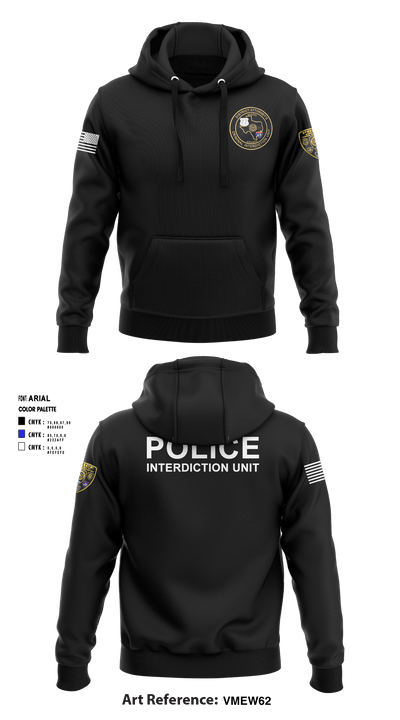 Nueces County District Attorney's Criminal Interdiction Unit 16542421 Hoodie - 2