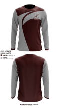 Lebanon High School Swimming 74214558 Long Sleeve Performance Shirt - 1