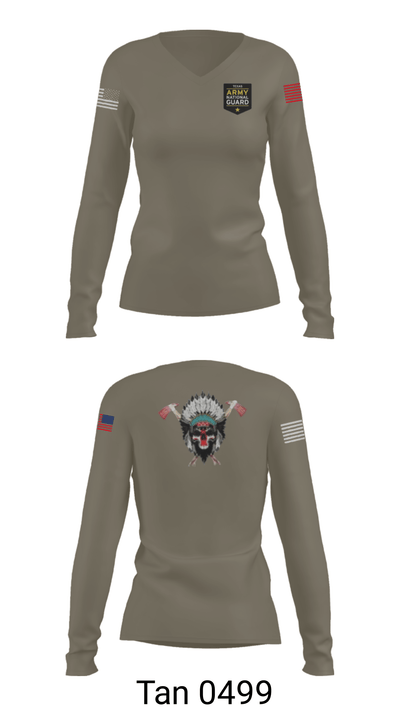 Apache 10748553 Women's Long Sleeve V-neck Shirt - 37