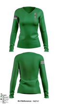 India Co 2nd Plt 1st Sqd 13280469 Women's Long Sleeve V-neck Shirt - 1