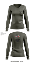 Fox Battery 74393453 Women's Long Sleeve V-neck Shirt - 2