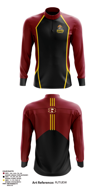 Riverview 97113639 Quarter Zip Jacket - 6