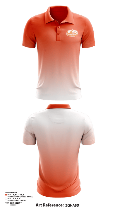 Hamilton Heights High School Tennis 42156242 Short Sleeve Performance Polo - 1