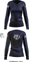 Hellraisers 45632061 Women's Long Sleeve V-neck Shirt - 1