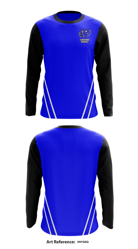 Long Sleeve Performance Shirt, Hurricanes Baseball, Baseball, Teamtime, Team time, sublimation, custom sports apparel, team uniforms, spirit wear, spiritwear, sports uniforms, custom shirts, team store, custom team store, fundraiser sports, apparel fundraiser