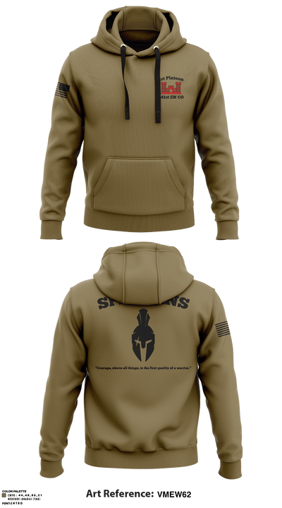 1st Platoon, 441st EN 71926407 Hoodie - 4