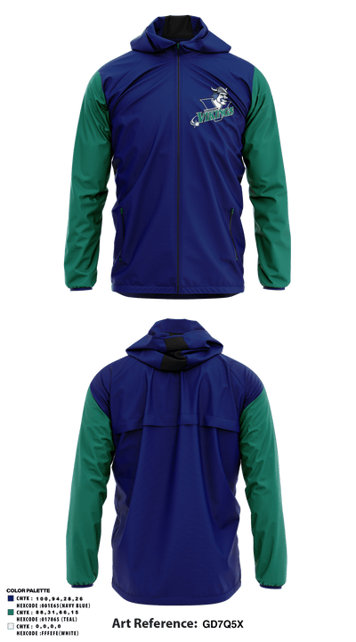 Vaughan Vikings 83213696 Windbreaker - 1