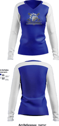 Bennington Athletic League 87569782 Women's Long Sleeve V-neck Shirt - 1