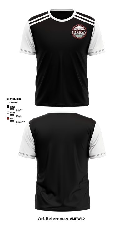 New York State Baseball Umpires Association 32208810 Short Sleeve Performance Shirt - 1