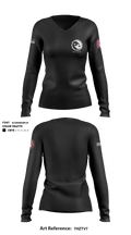 VETCEN 9074135 Women's Long Sleeve V-neck Shirt - 1