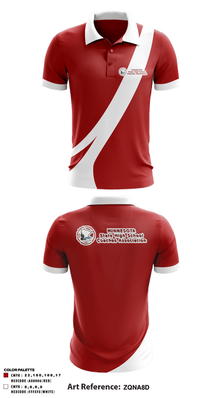 Short Sleeve Performance Polo, Minnesota State High School Coaches Association, Spirit Store, Teamtime, Team time, sublimation, custom sports apparel, team uniforms, spirit wear, spiritwear, sports uniforms, custom shirts, team store, custom team store, fundraiser sports, apparel fundraiser