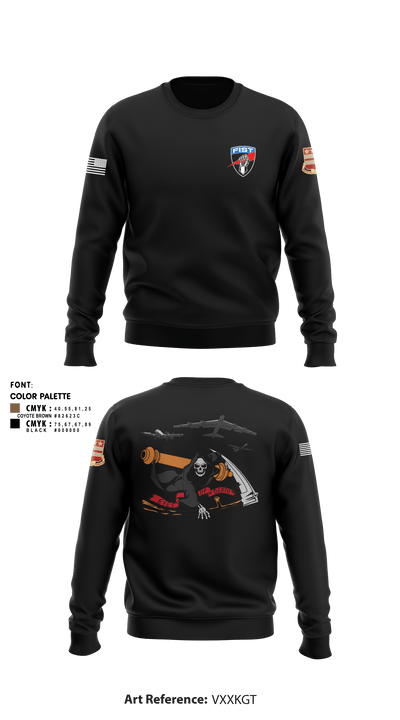 DET 1 HHB 1-258 FA 53026812 Crew Neck Sweatshirt - 3