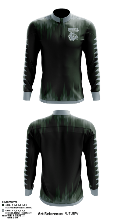 Berea High School Basketball 65834352 Quarter Zip Jacket - 1