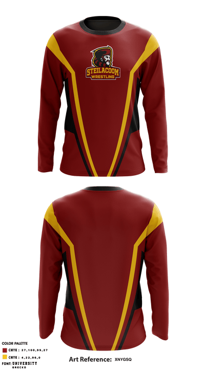 Steilacoom High School Wrestling 77800814 Long Sleeve Performance Shirt - 1