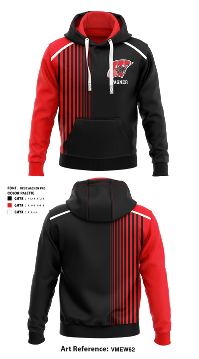 Wagner High School Basketball 96367479 Hoodie - 1