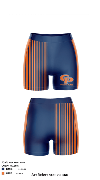 College Place High School Wrestling 60433423 Compression Shorts - 1